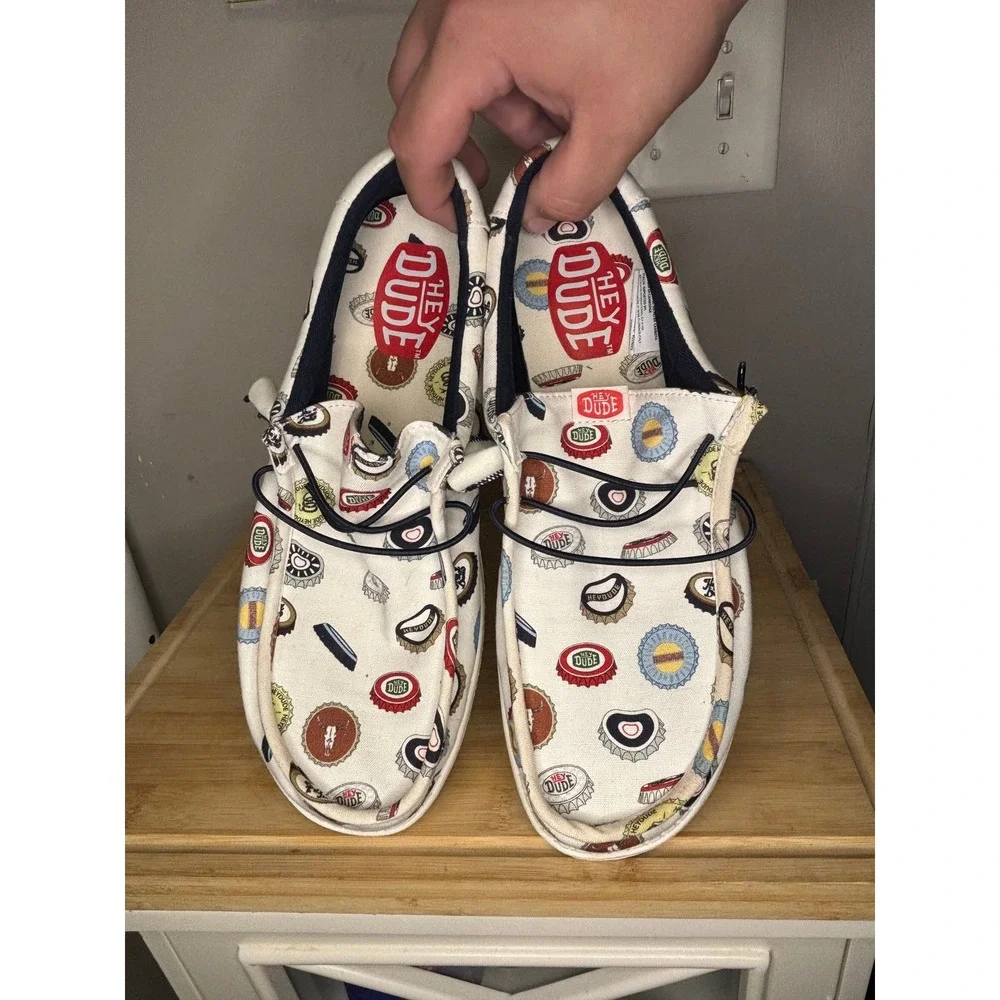 Hey Dude Wally Spring Breakr Beer Bash Multi Color Loafers Mens 11 41285-90H
